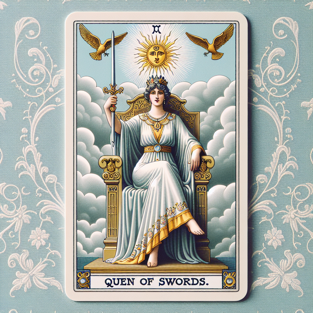 타로에서 Queen of Swords 카드의 의미와 뜻풀이