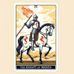 타로에서 Knight of Wands 카드의 의미와 뜻풀이